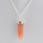 Good luck pure amethyst pencil point pendant